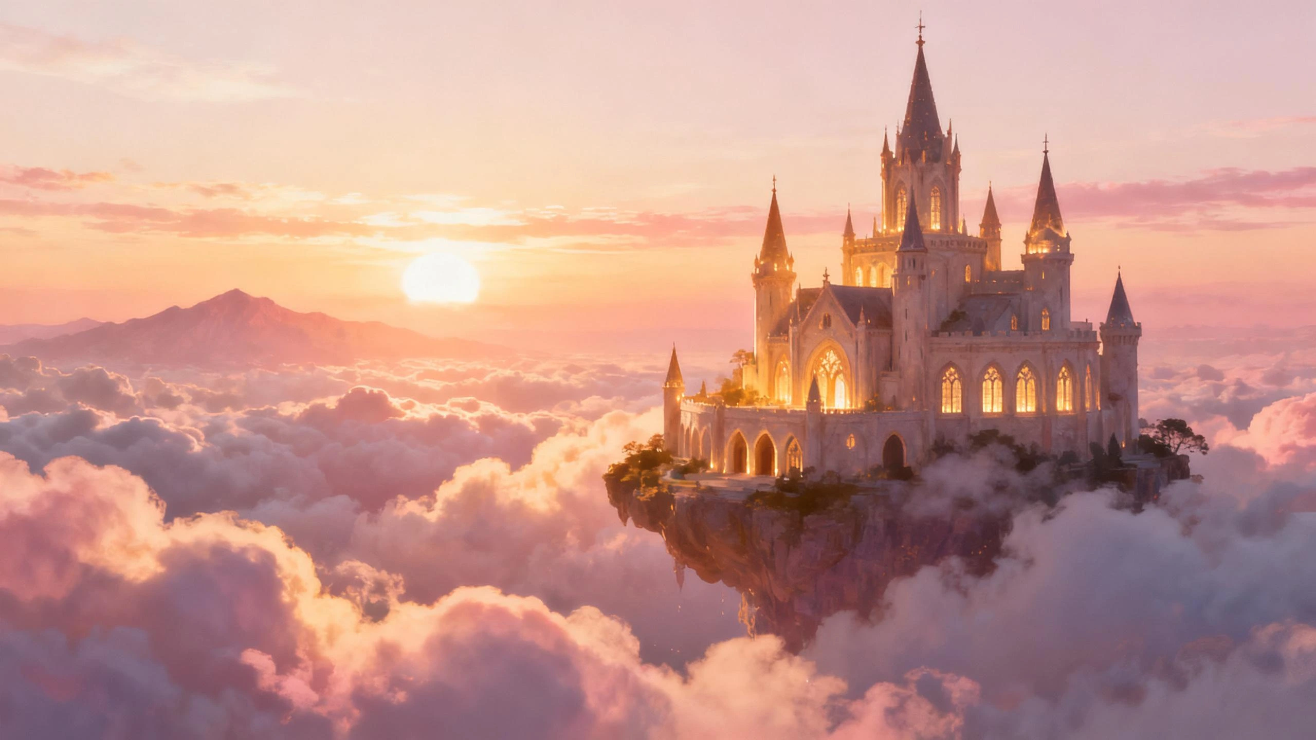 منظر طبيعي خيالي - AI generated landscape by Gemini Pro